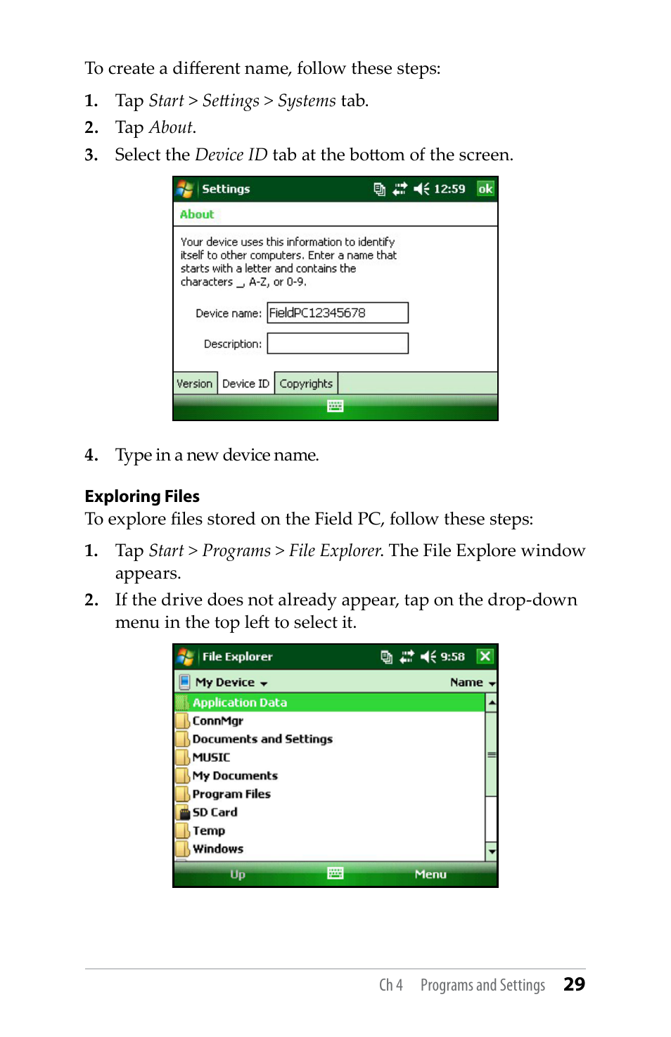 Juniper Systems TK6000 User Guide User Manual | Page 29 / 70