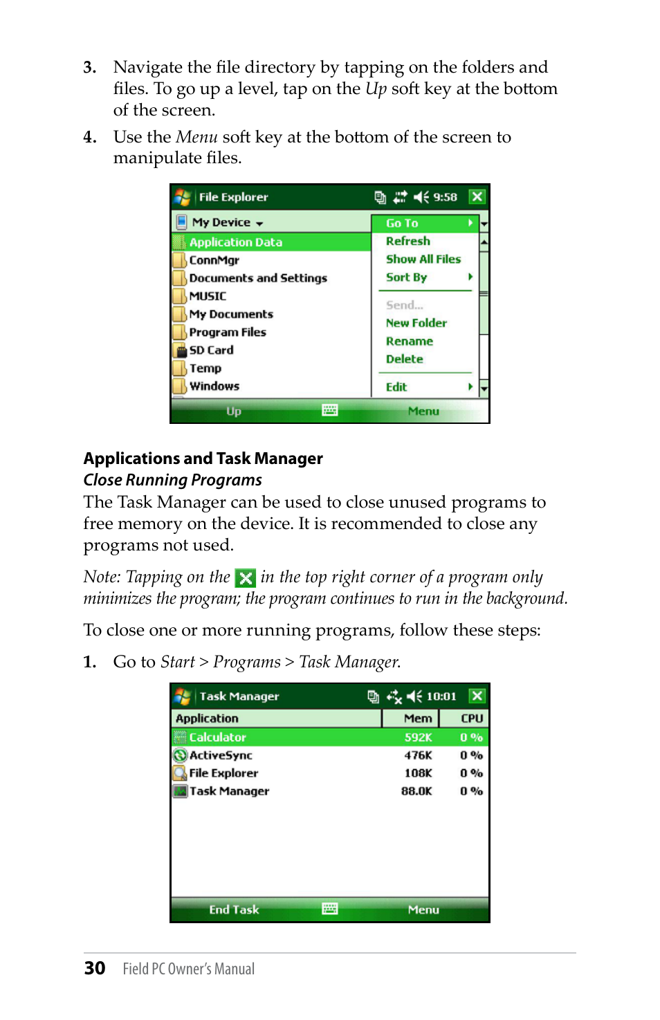 Juniper Systems TK6000 User Guide User Manual | Page 30 / 70