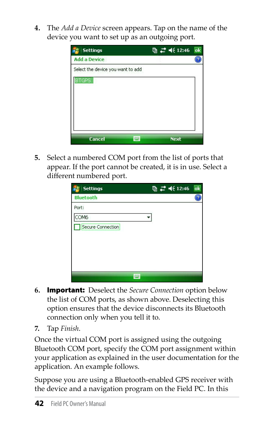 Juniper Systems TK6000 User Guide User Manual | Page 42 / 70