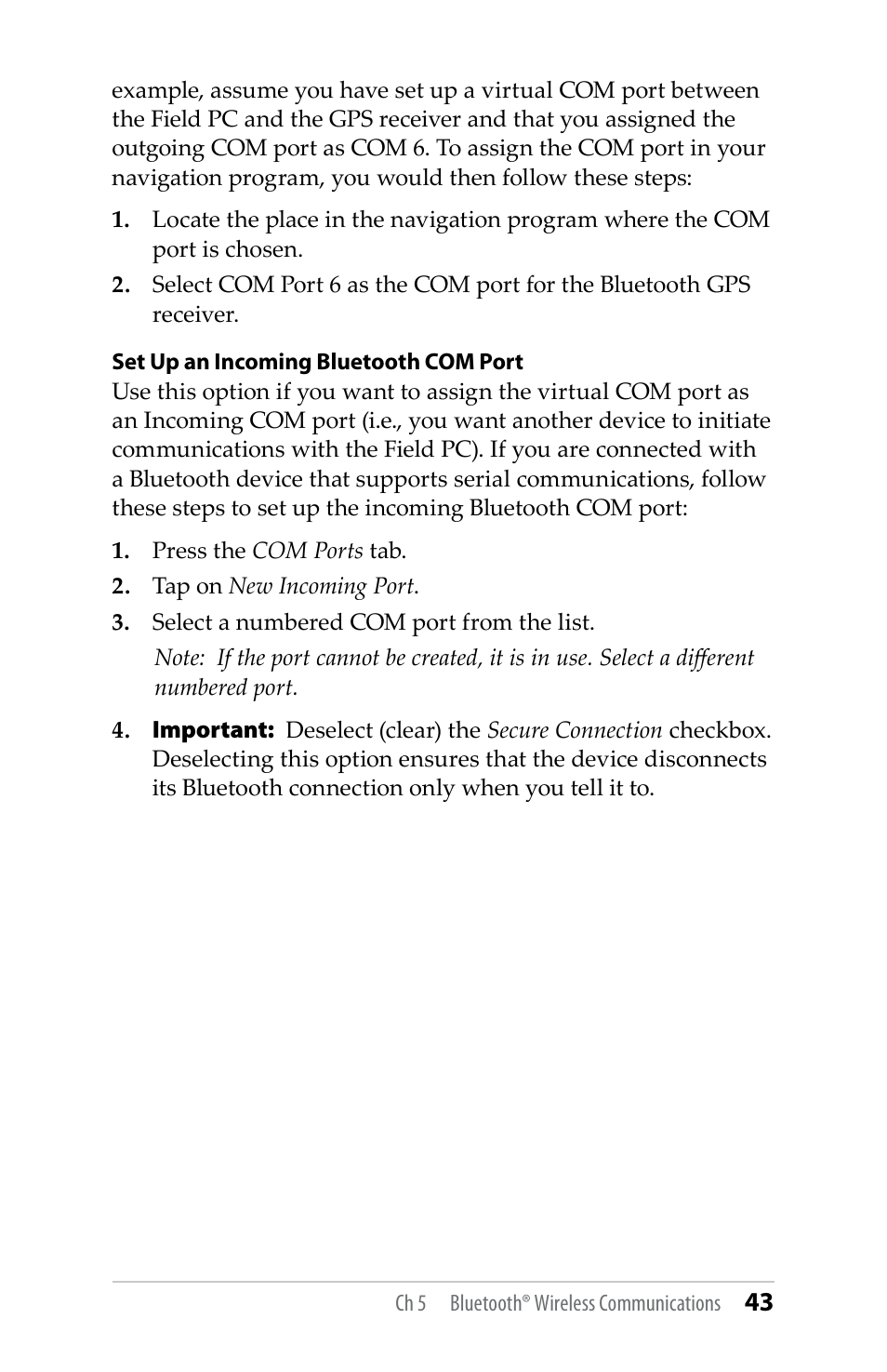 Juniper Systems TK6000 User Guide User Manual | Page 43 / 70