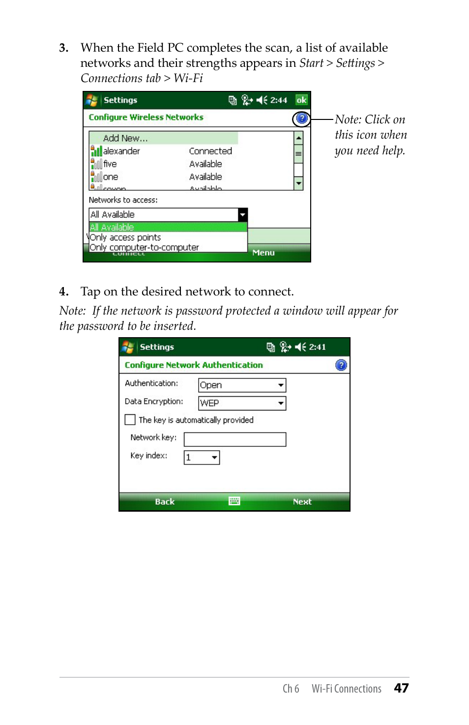 Juniper Systems TK6000 User Guide User Manual | Page 47 / 70