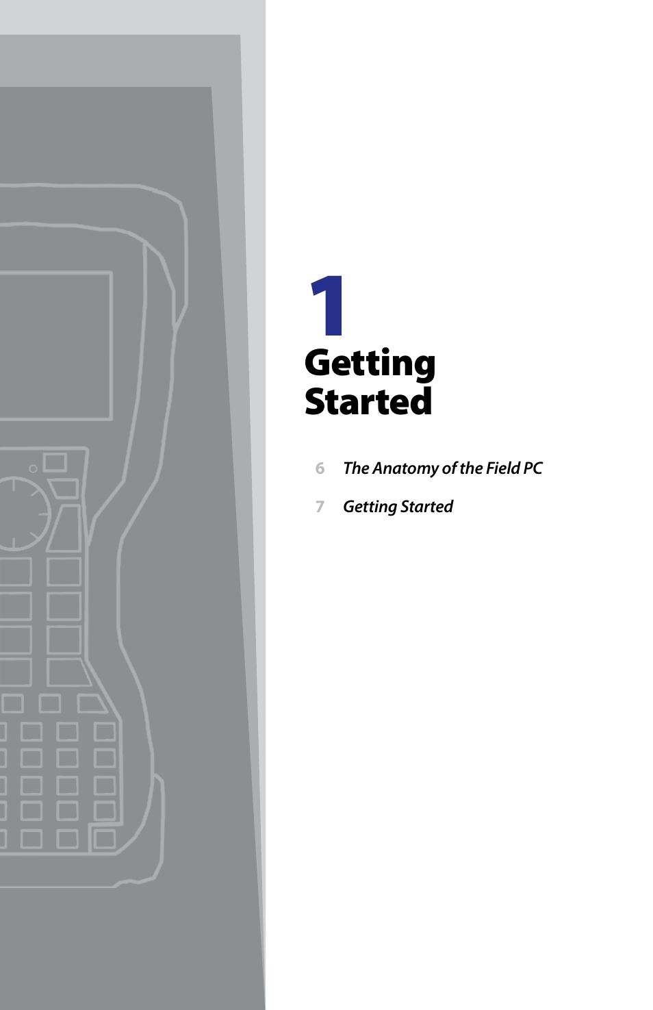 Getting started | Juniper Systems TK6000 User Guide User Manual | Page 5 / 70