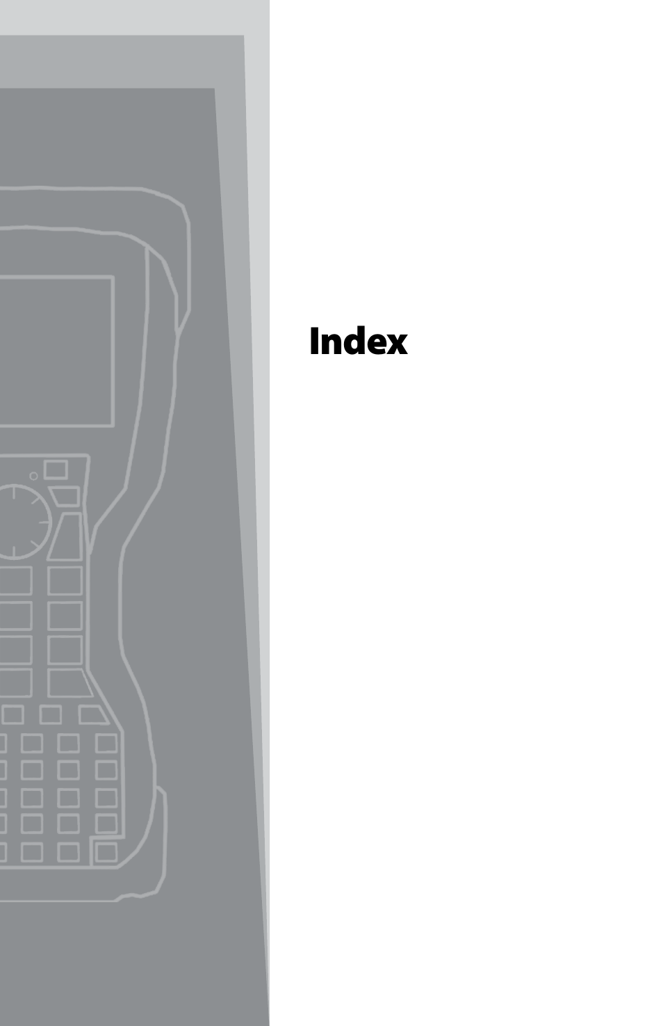 Index | Juniper Systems TK6000 User Guide User Manual | Page 65 / 70