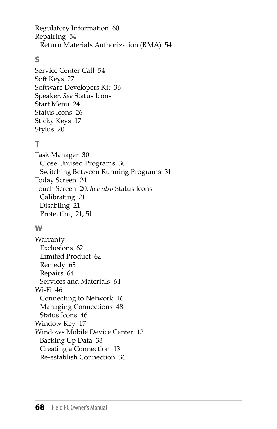 Juniper Systems TK6000 User Guide User Manual | Page 68 / 70