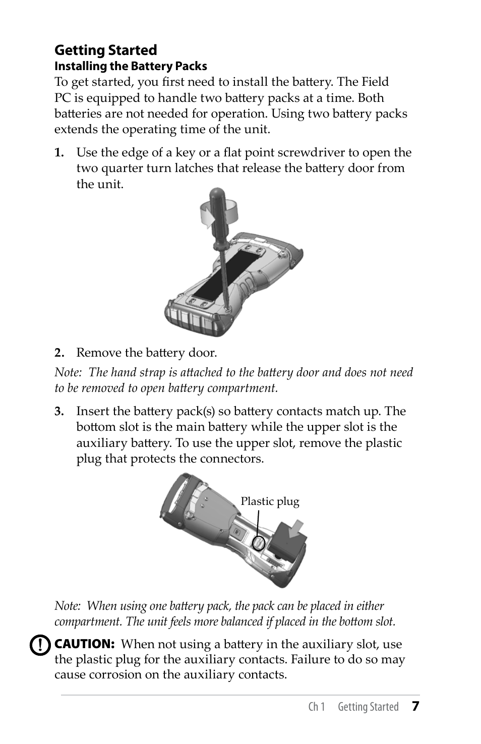 Getting started | Juniper Systems TK6000 User Guide User Manual | Page 7 / 70