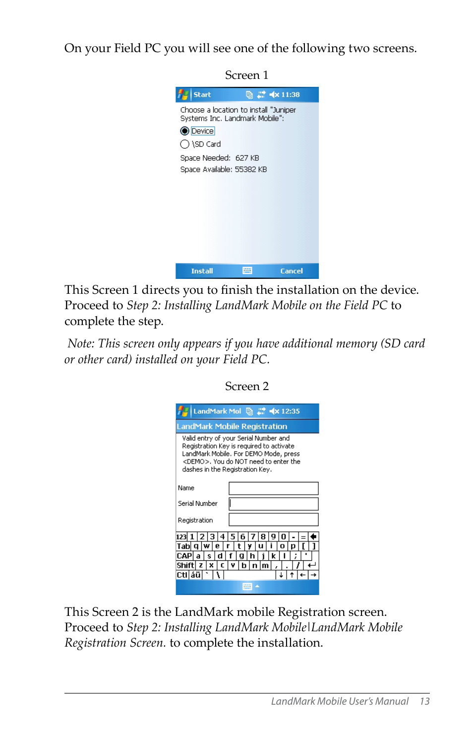 Juniper Systems LandMark Mobile User Manual | Page 13 / 82