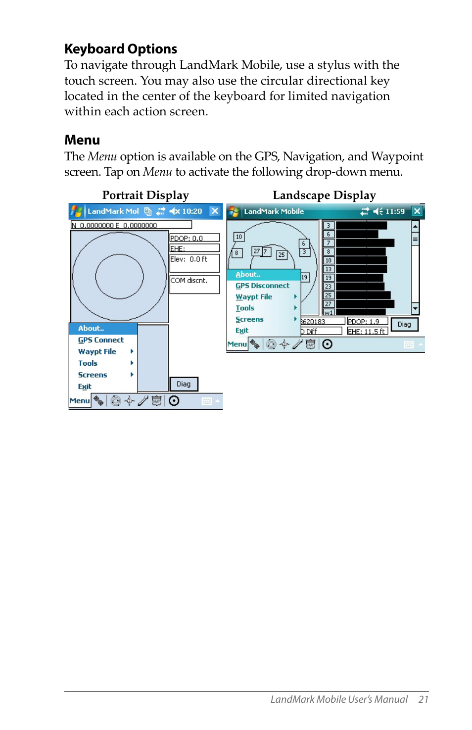 Juniper Systems LandMark Mobile User Manual | Page 21 / 82