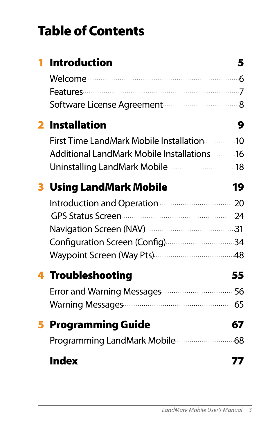 Juniper Systems LandMark Mobile User Manual | Page 3 / 82
