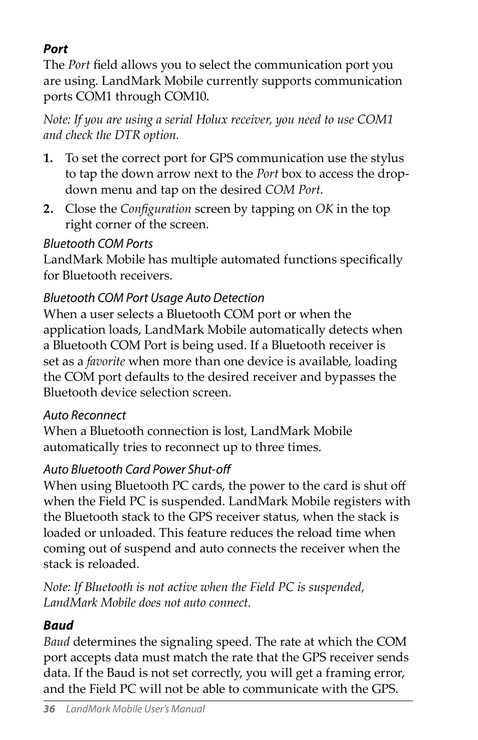 Juniper Systems LandMark Mobile User Manual | Page 36 / 82