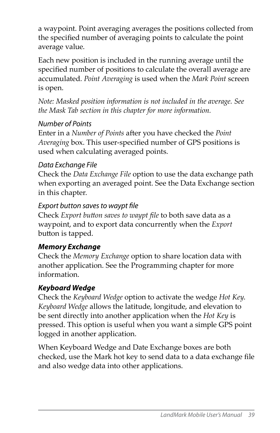 Juniper Systems LandMark Mobile User Manual | Page 39 / 82