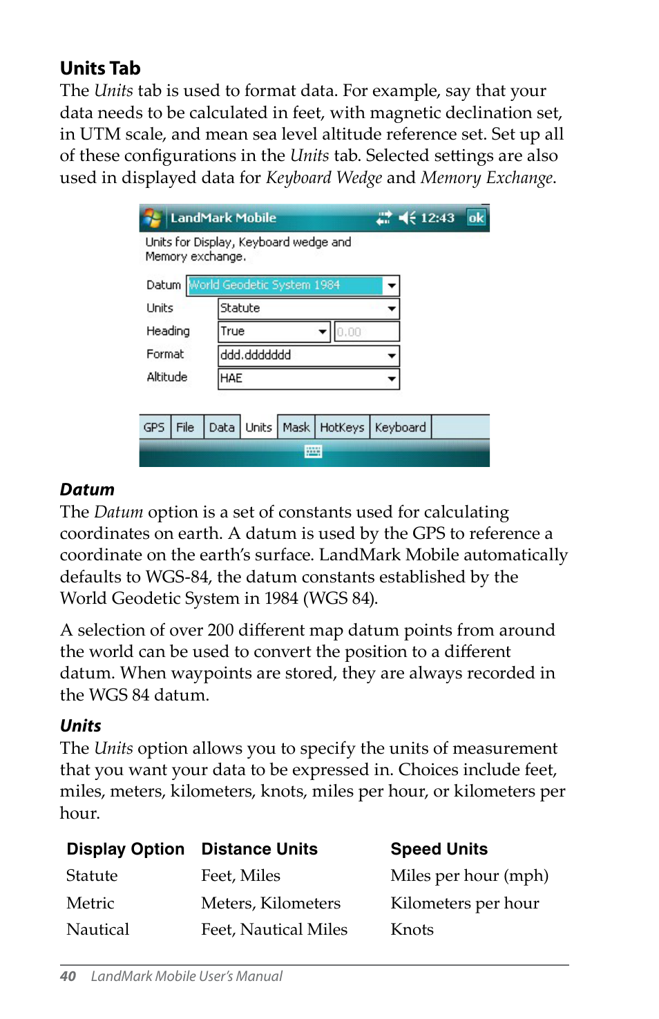 Juniper Systems LandMark Mobile User Manual | Page 40 / 82