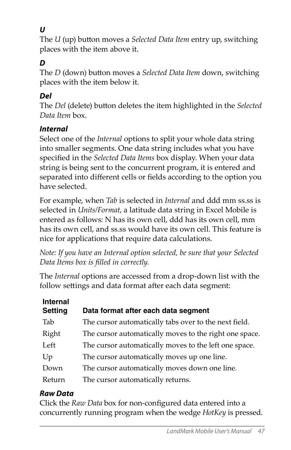 Juniper Systems LandMark Mobile User Manual | Page 47 / 82