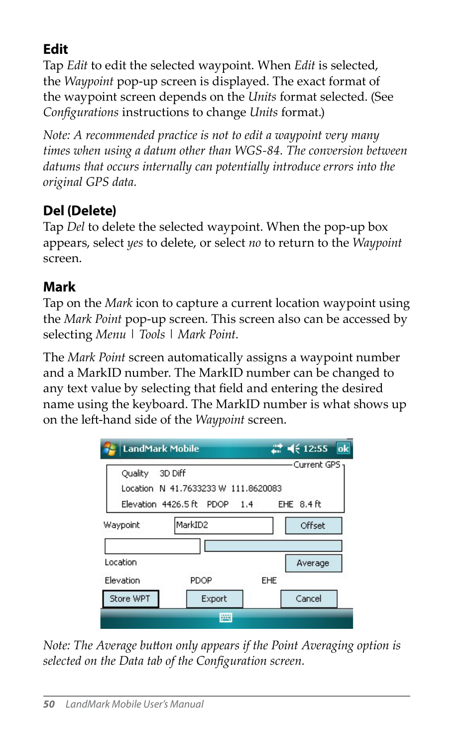 Juniper Systems LandMark Mobile User Manual | Page 50 / 82