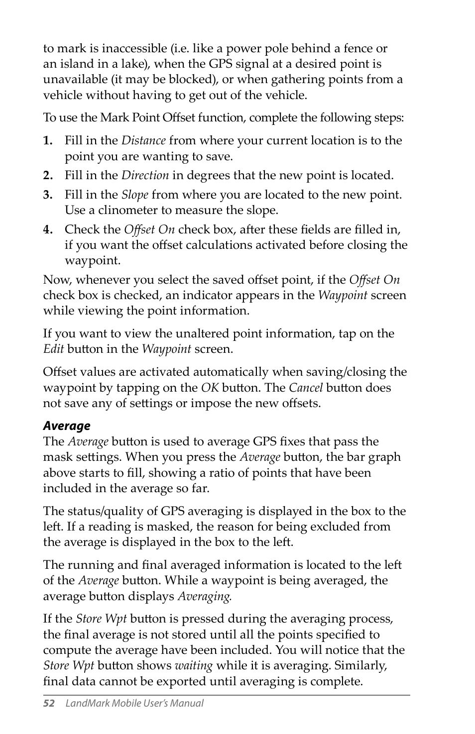 Juniper Systems LandMark Mobile User Manual | Page 52 / 82