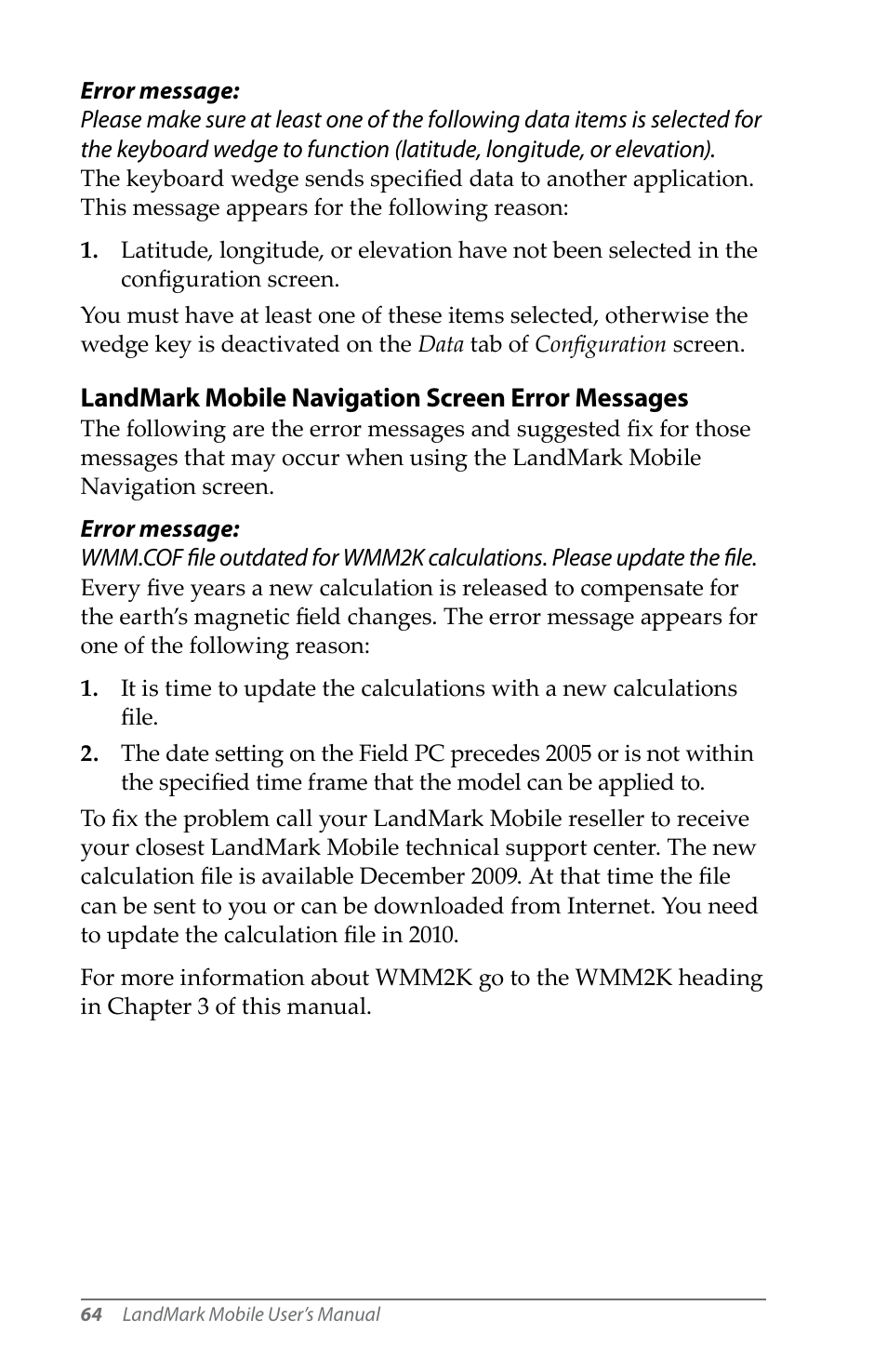 Juniper Systems LandMark Mobile User Manual | Page 64 / 82