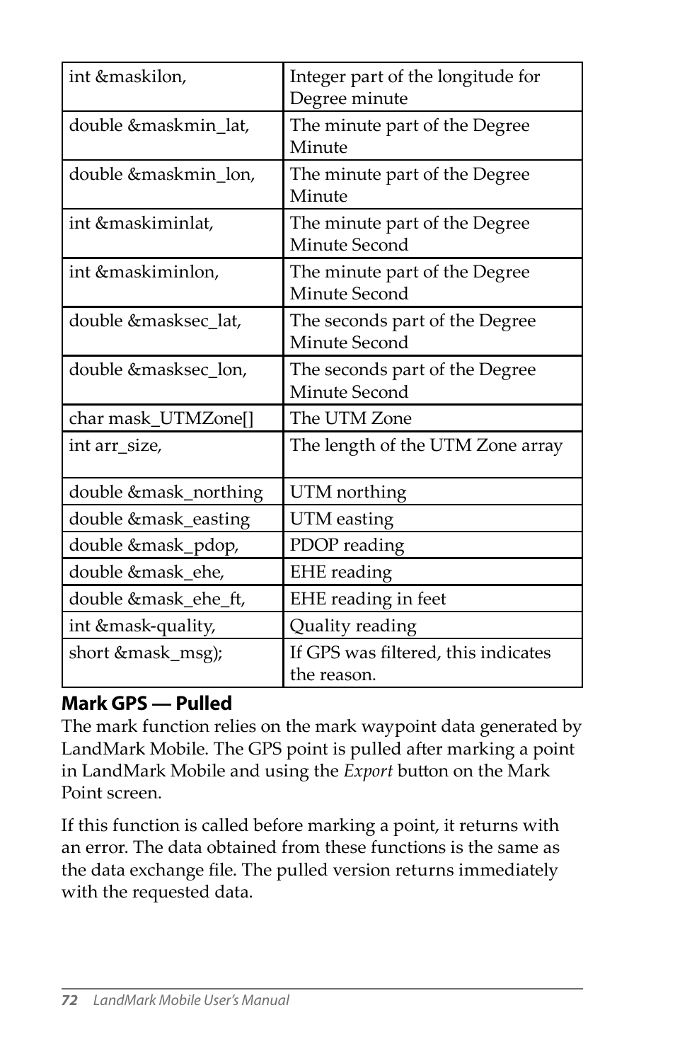 Juniper Systems LandMark Mobile User Manual | Page 72 / 82