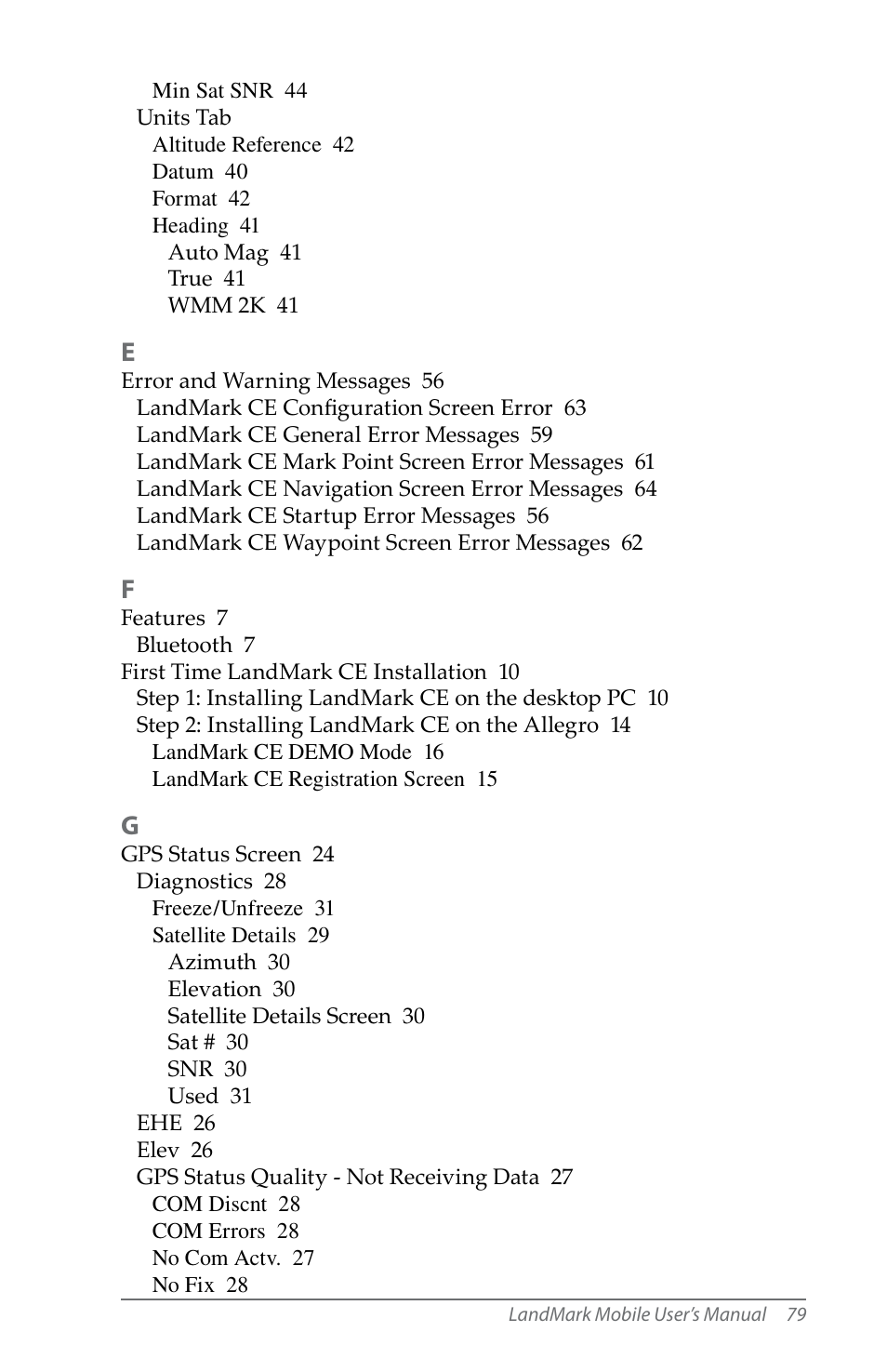 Juniper Systems LandMark Mobile User Manual | Page 79 / 82