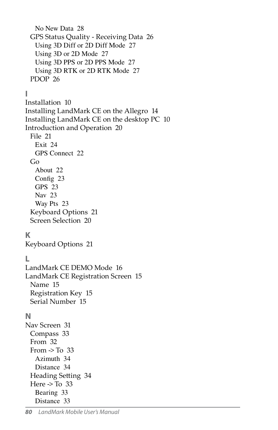 Juniper Systems LandMark Mobile User Manual | Page 80 / 82