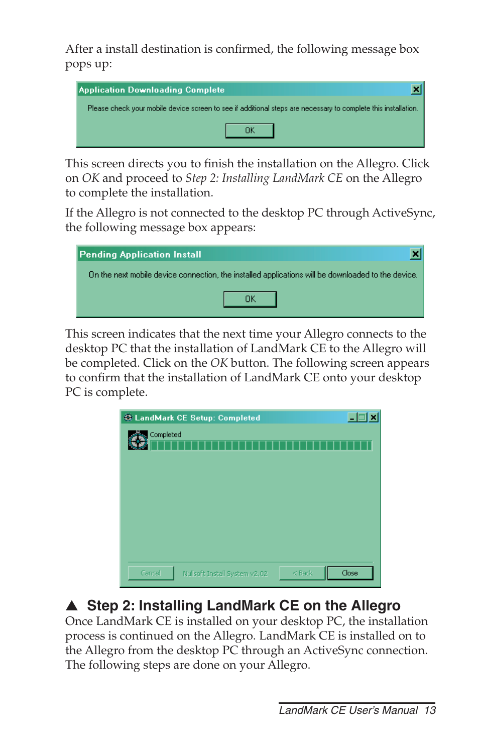 Juniper Systems LandMark CE User Manual | Page 13 / 84