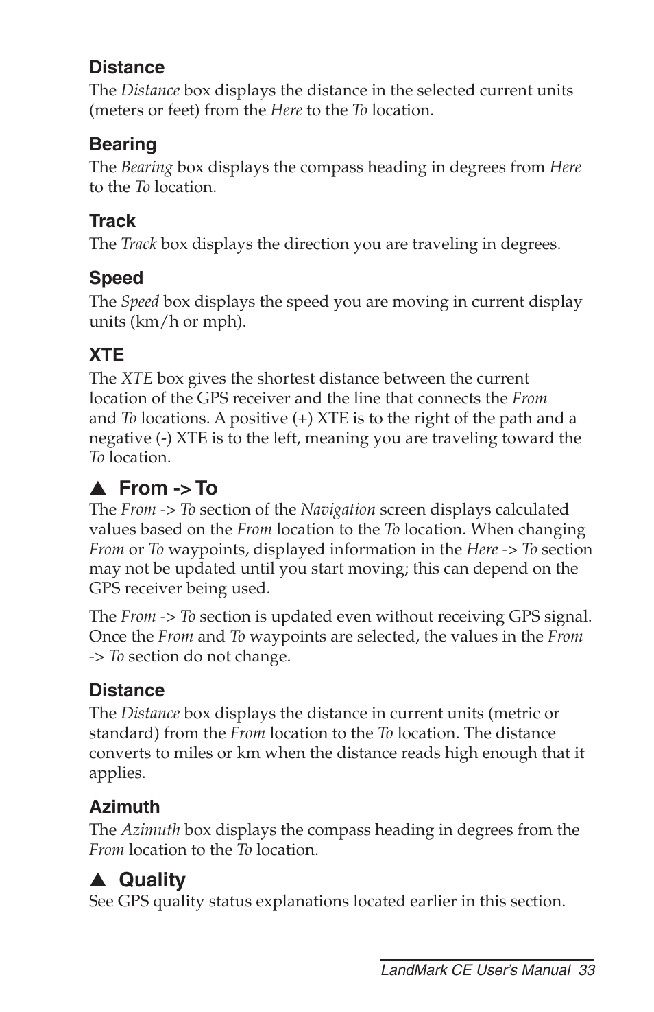 Juniper Systems LandMark CE User Manual | Page 33 / 84