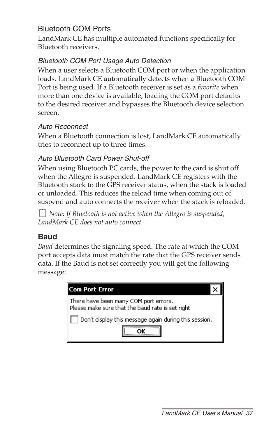 Juniper Systems LandMark CE User Manual | Page 37 / 84