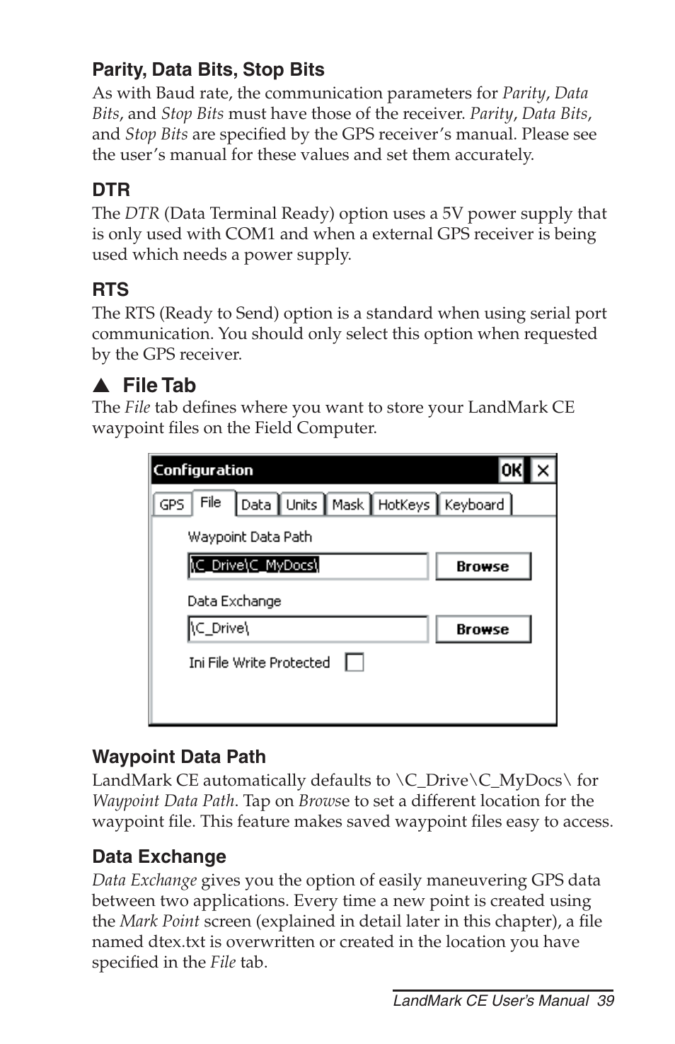 Juniper Systems LandMark CE User Manual | Page 39 / 84