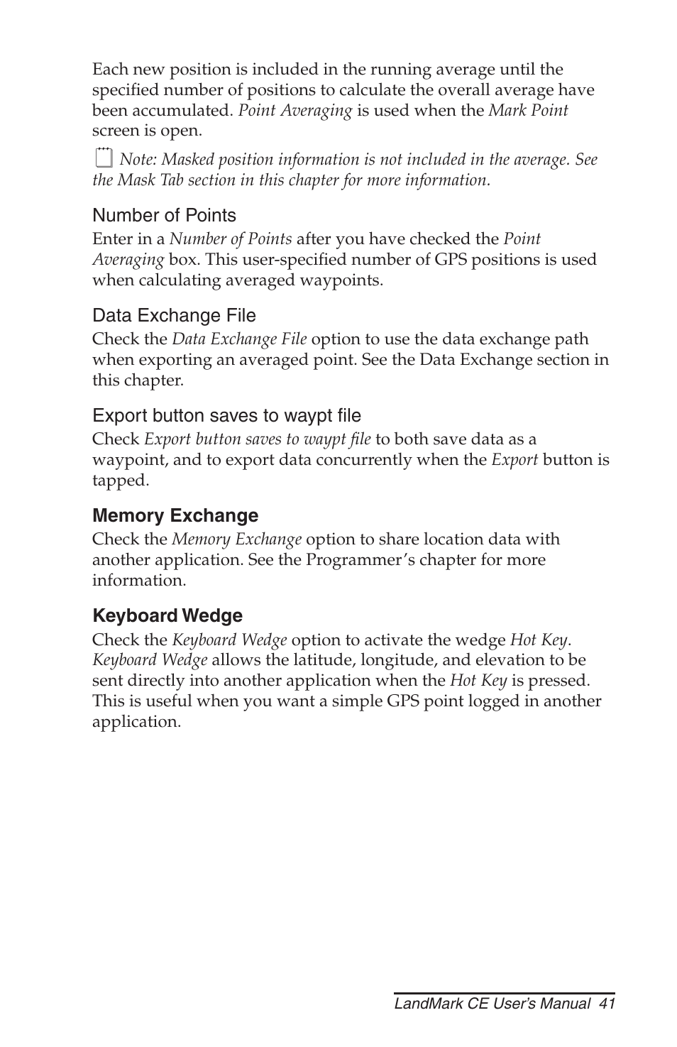 Juniper Systems LandMark CE User Manual | Page 41 / 84