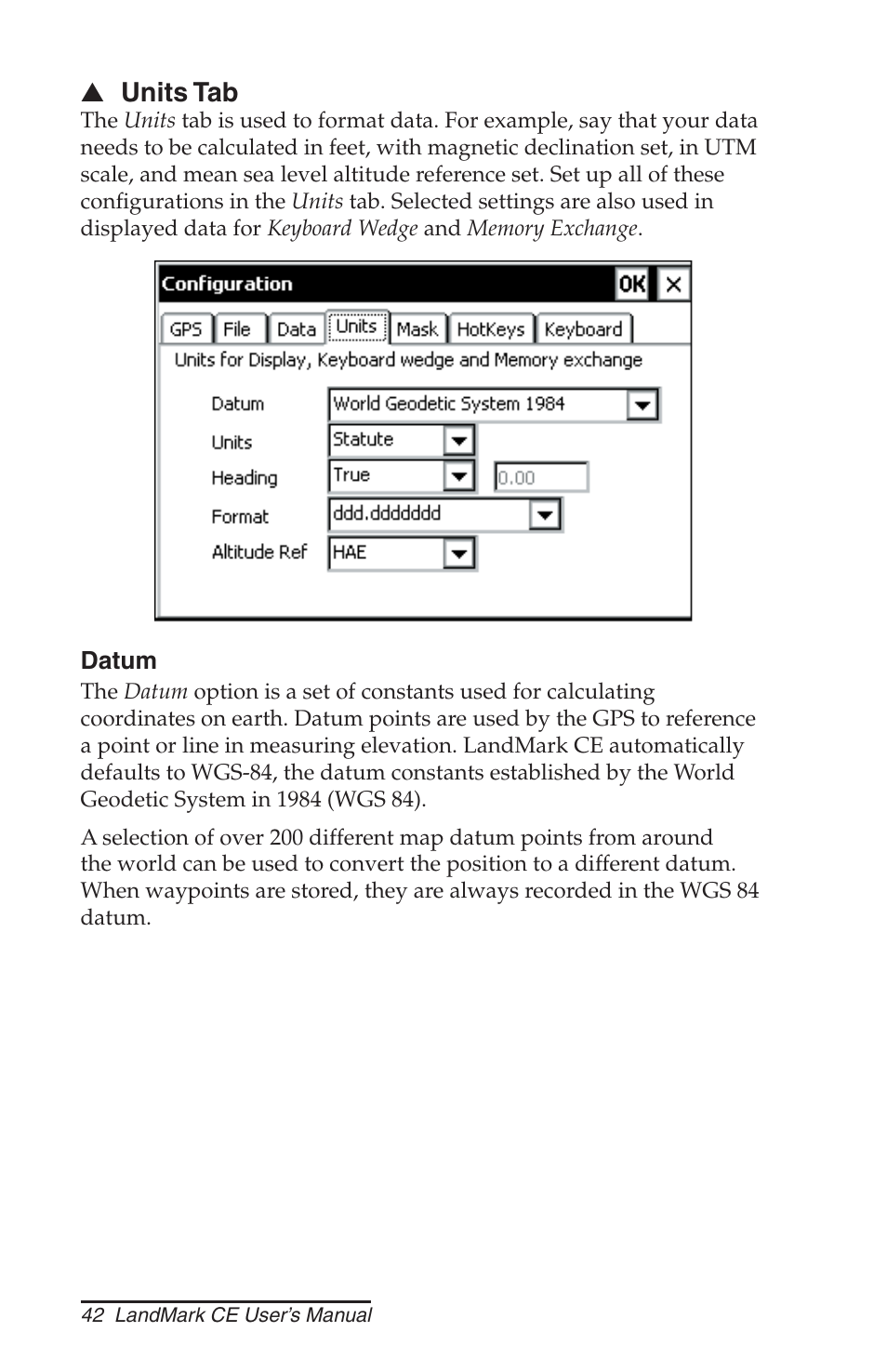 Juniper Systems LandMark CE User Manual | Page 42 / 84