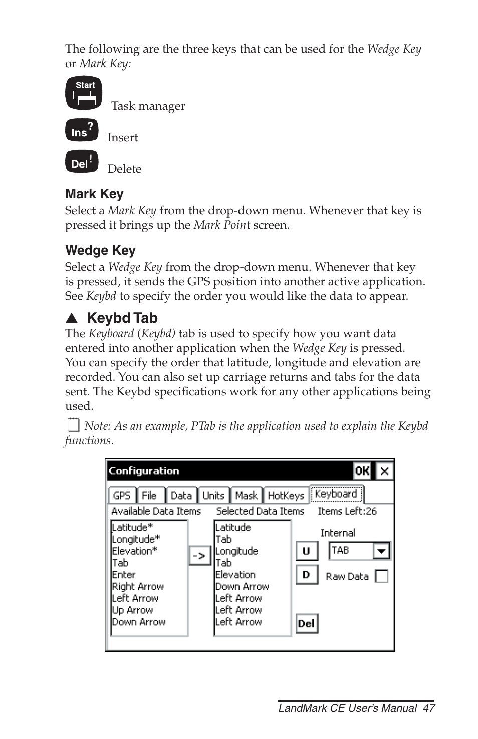 Juniper Systems LandMark CE User Manual | Page 47 / 84