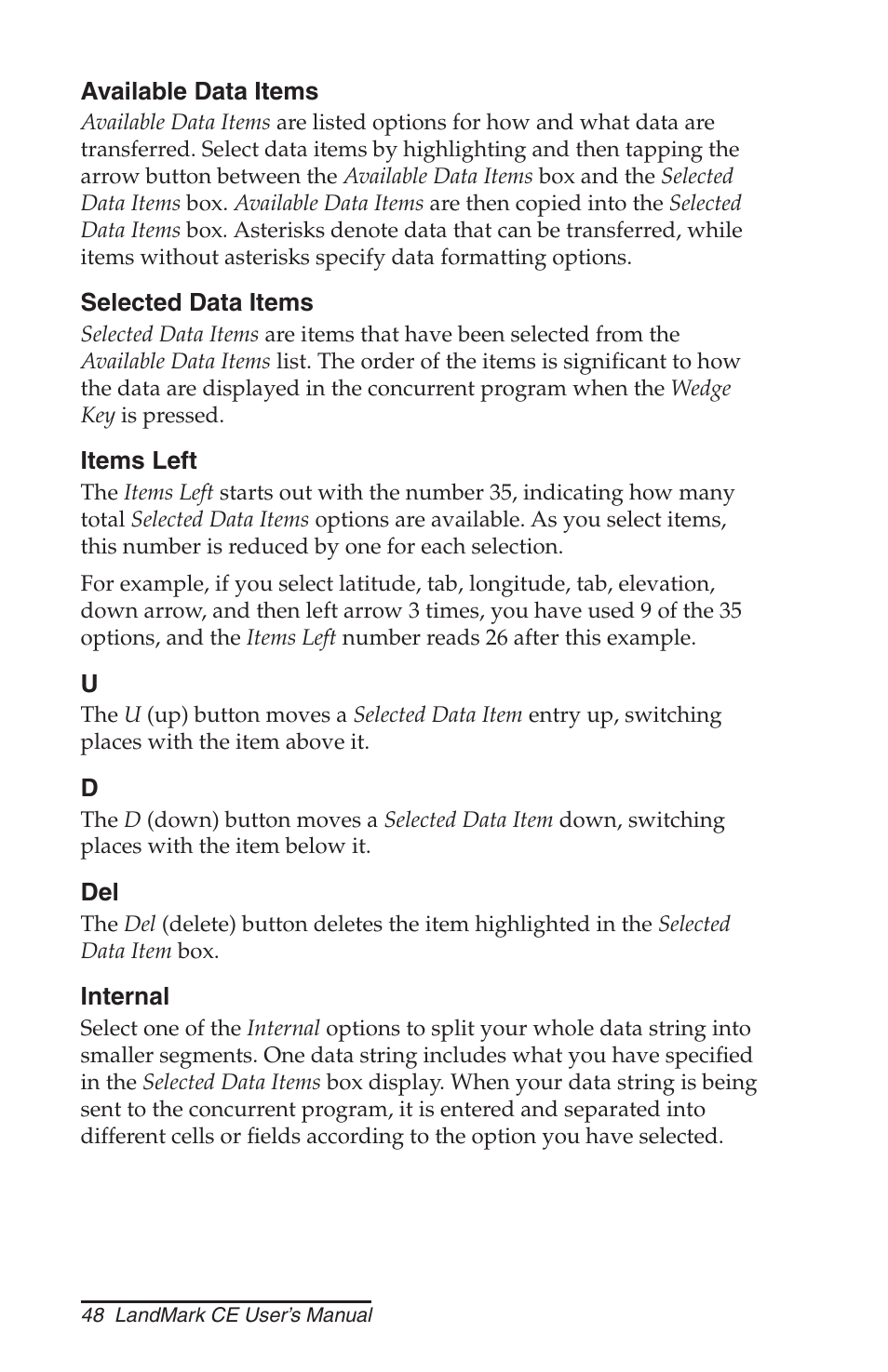 Juniper Systems LandMark CE User Manual | Page 48 / 84