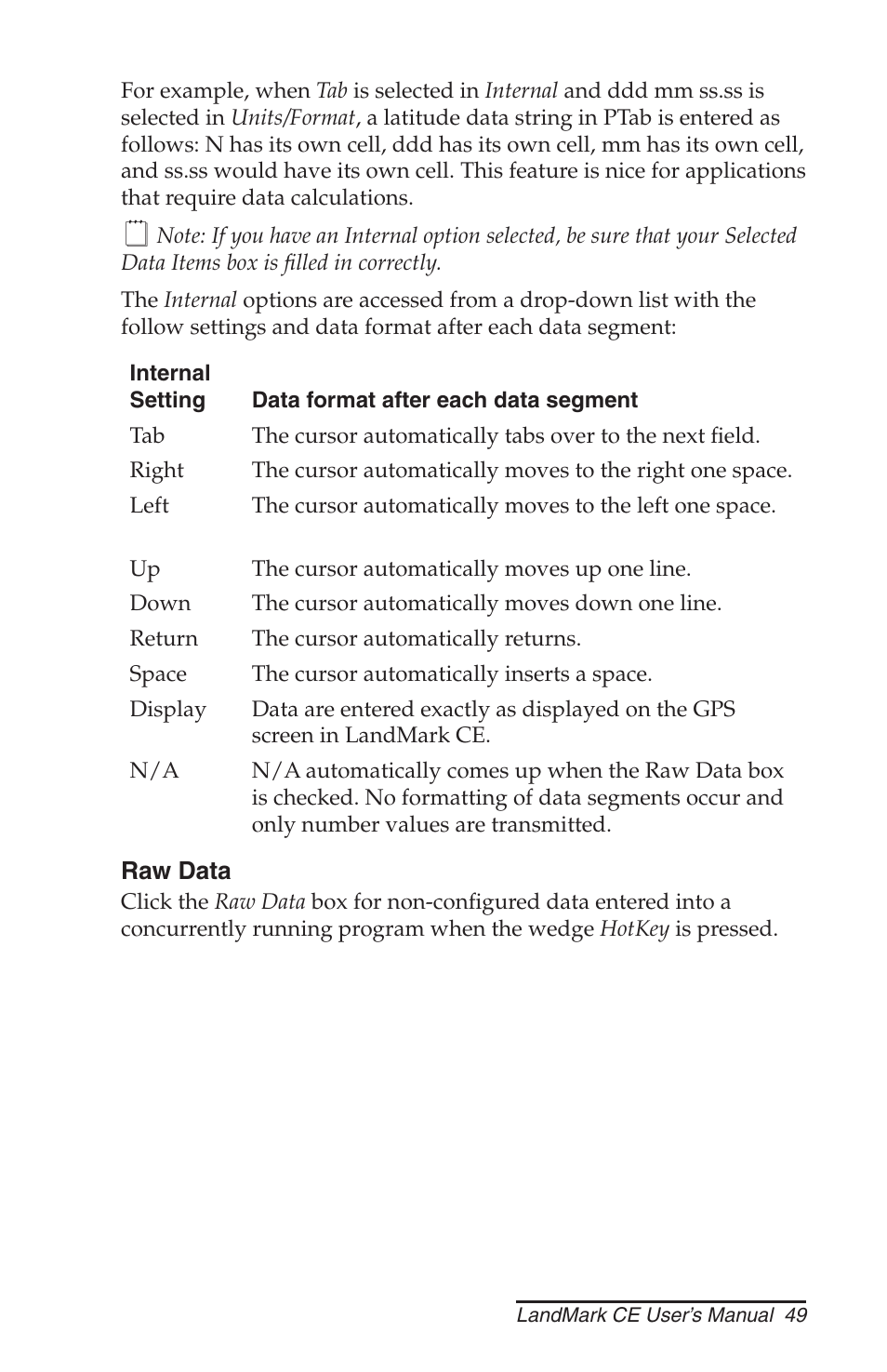 Juniper Systems LandMark CE User Manual | Page 49 / 84