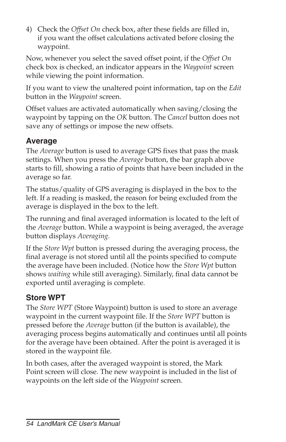 Juniper Systems LandMark CE User Manual | Page 54 / 84