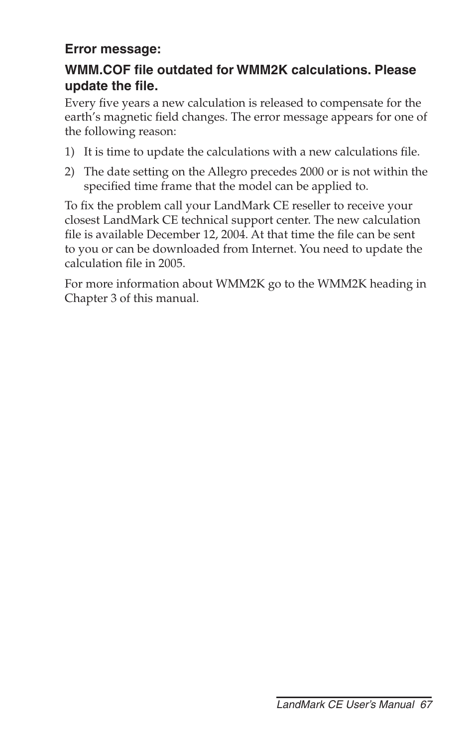 Juniper Systems LandMark CE User Manual | Page 67 / 84