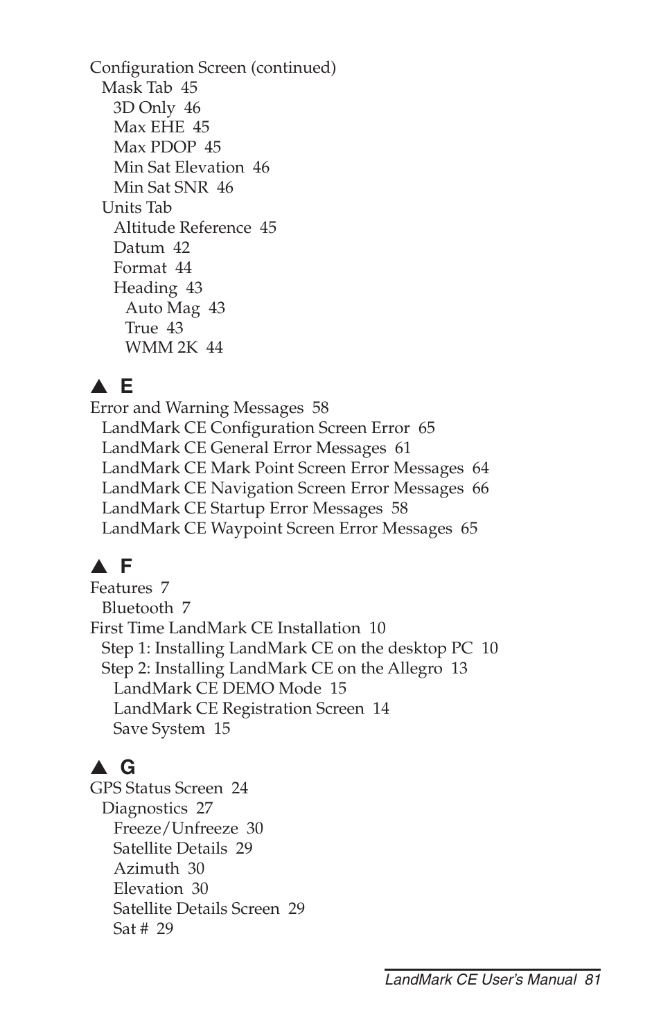 Juniper Systems LandMark CE User Manual | Page 81 / 84