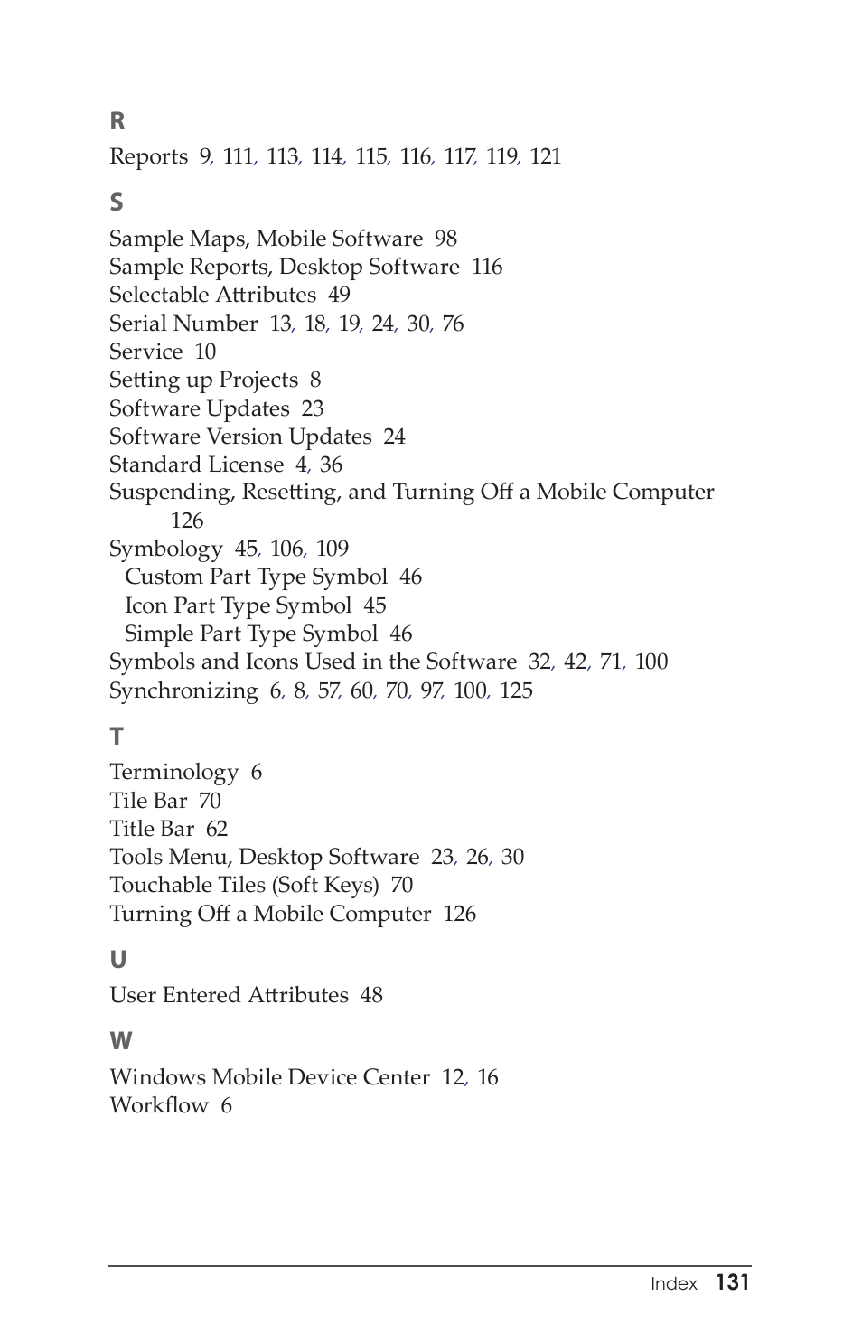 Juniper Systems Juniper Aspect User Manual | Page 135 / 135