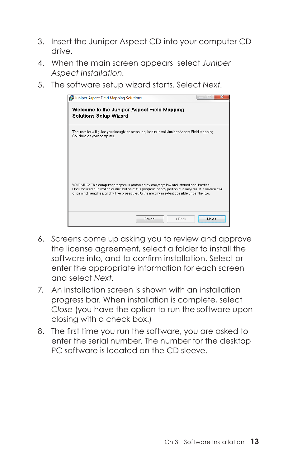 Juniper Systems Juniper Aspect User Manual | Page 17 / 135