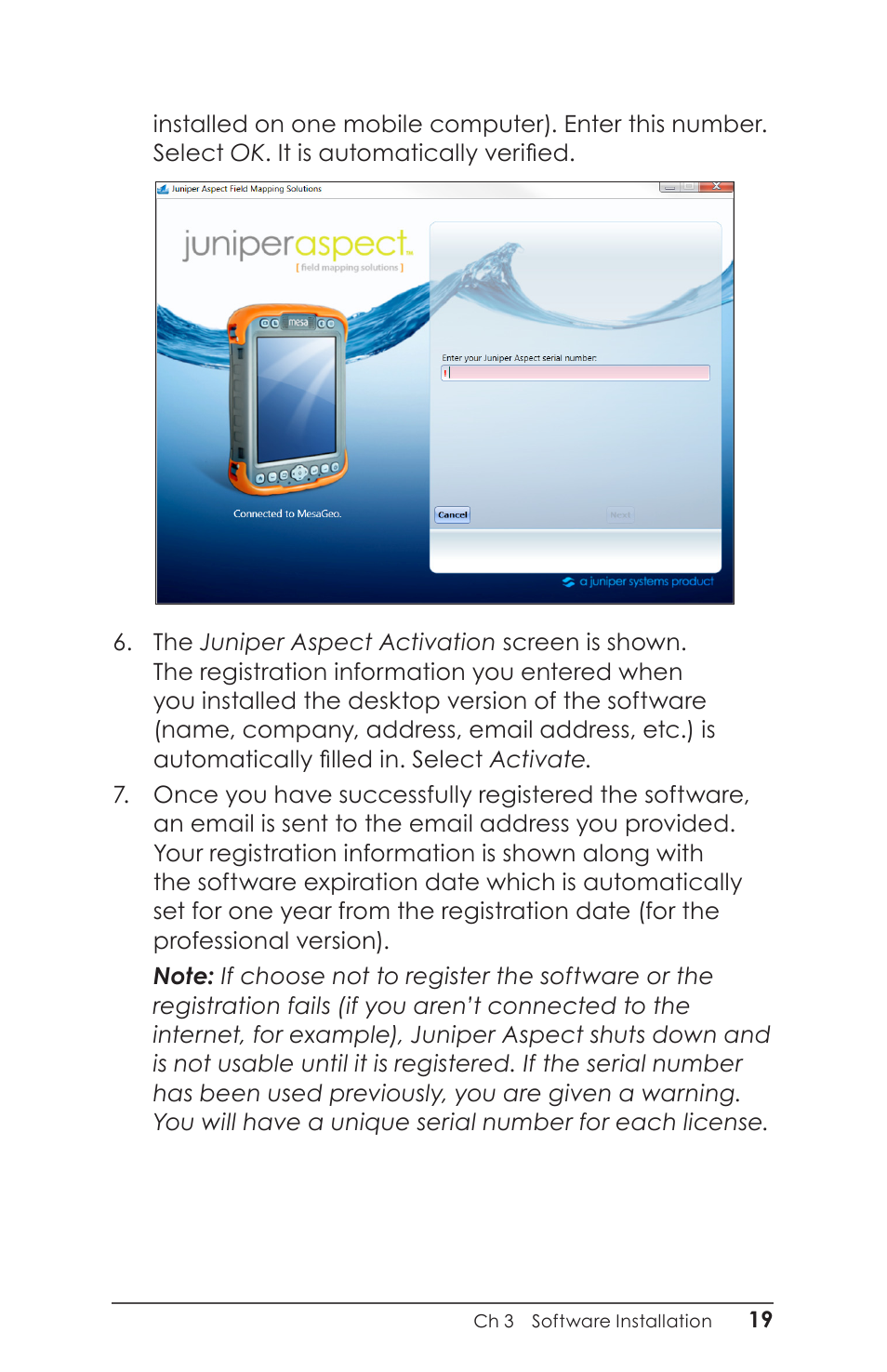 Juniper Systems Juniper Aspect User Manual | Page 23 / 135