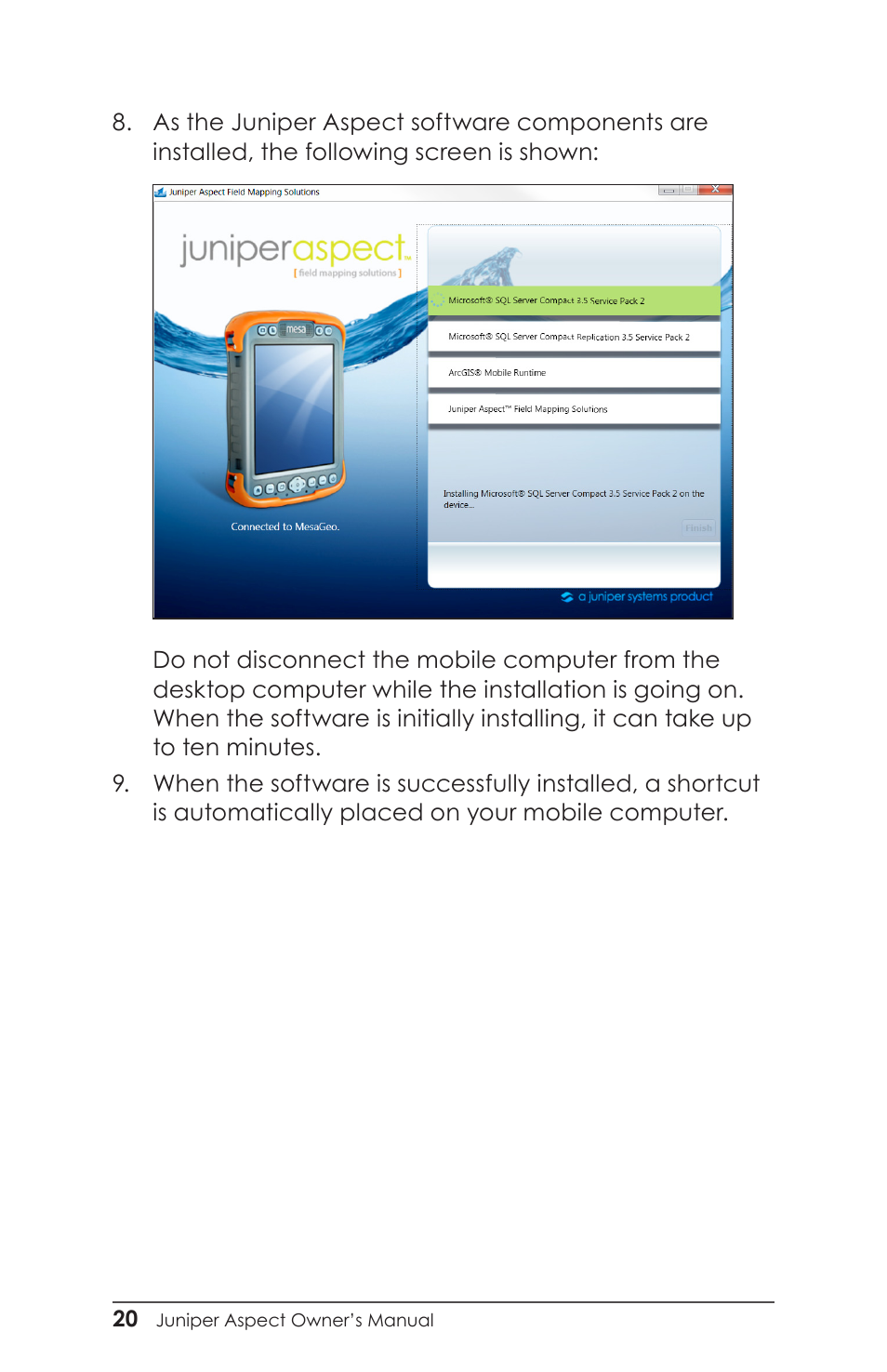 Juniper Systems Juniper Aspect User Manual | Page 24 / 135