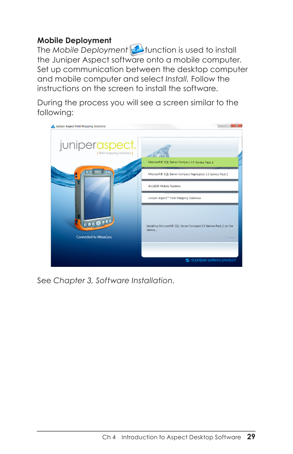 Juniper Systems Juniper Aspect User Manual | Page 33 / 135