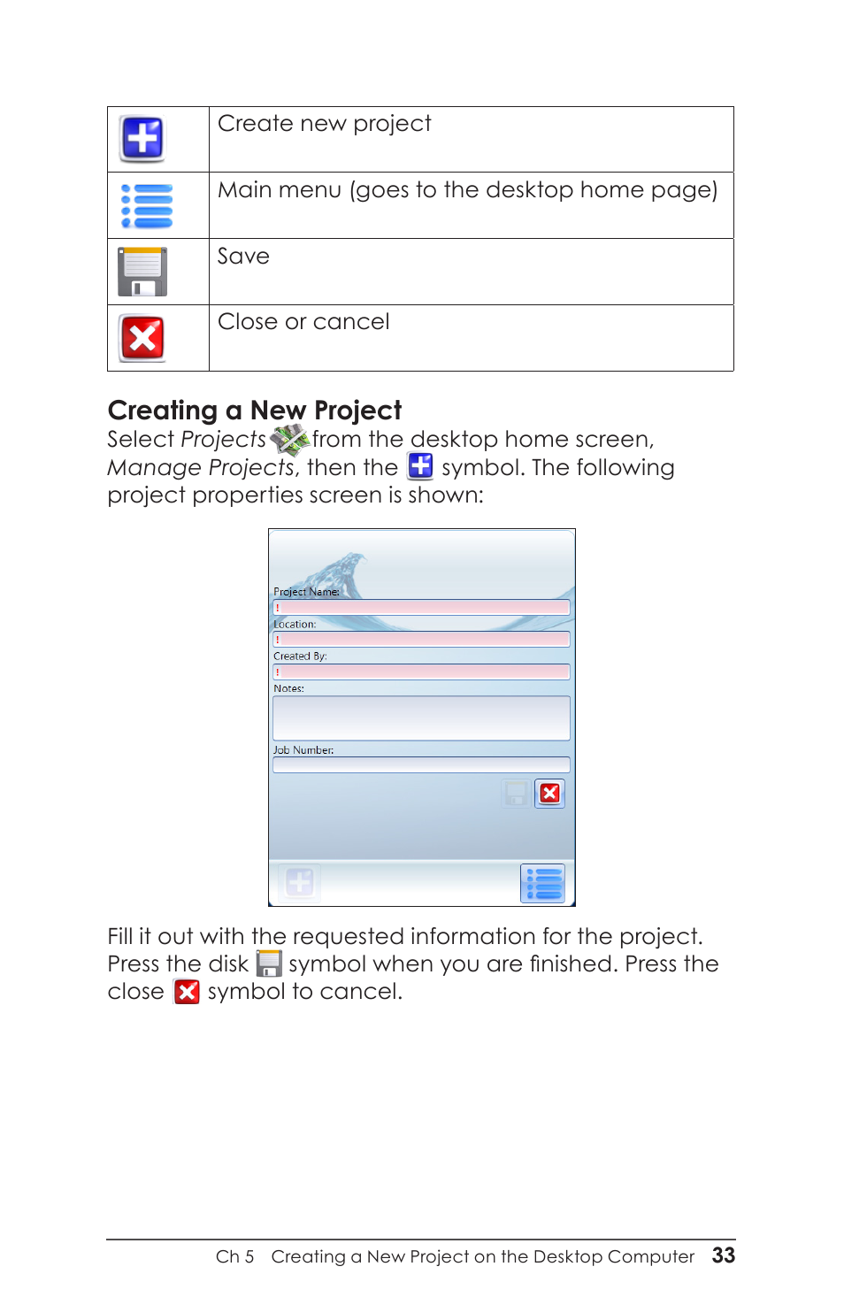 Creating a new project | Juniper Systems Juniper Aspect User Manual | Page 37 / 135