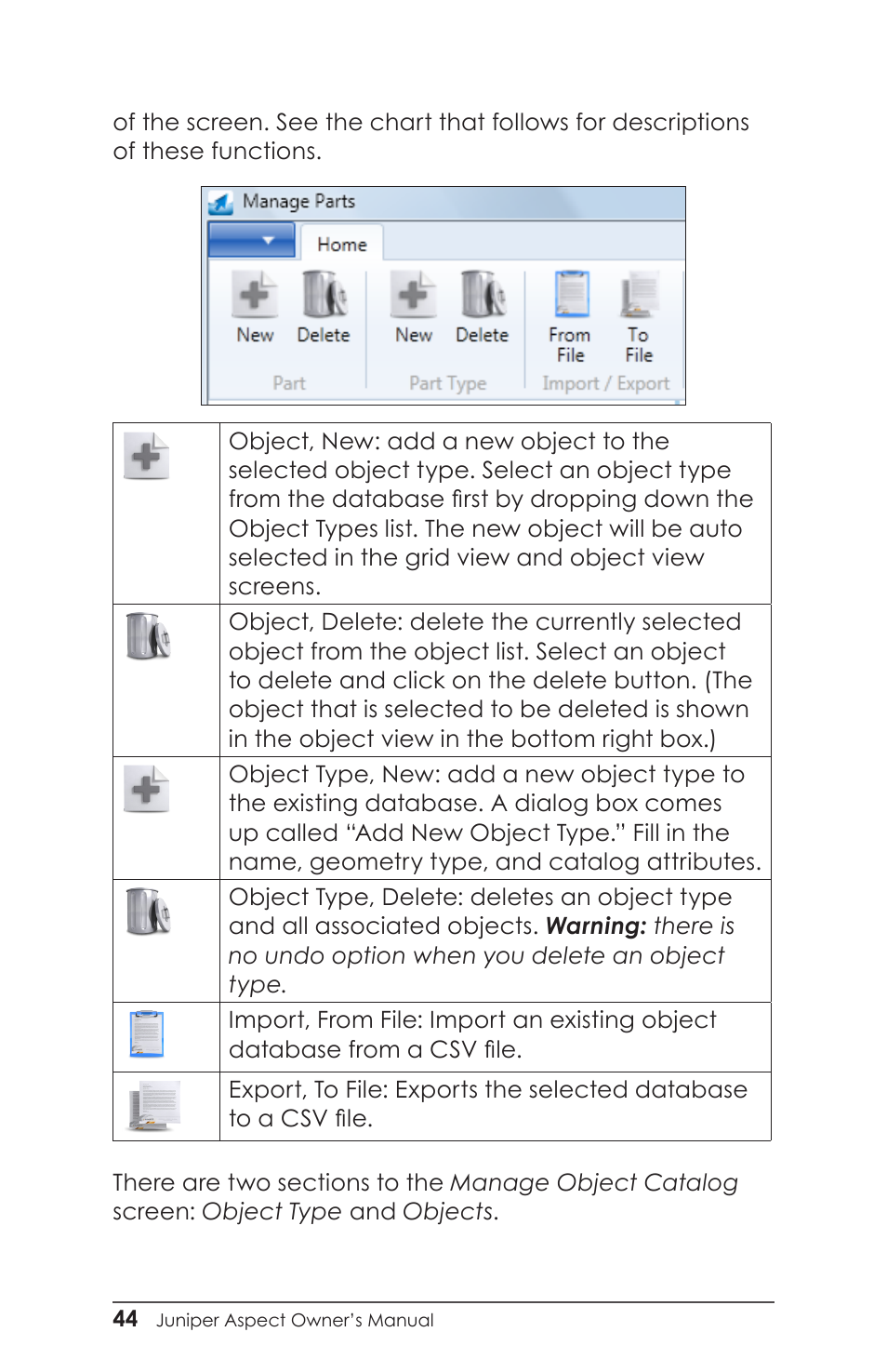 Juniper Systems Juniper Aspect User Manual | Page 48 / 135