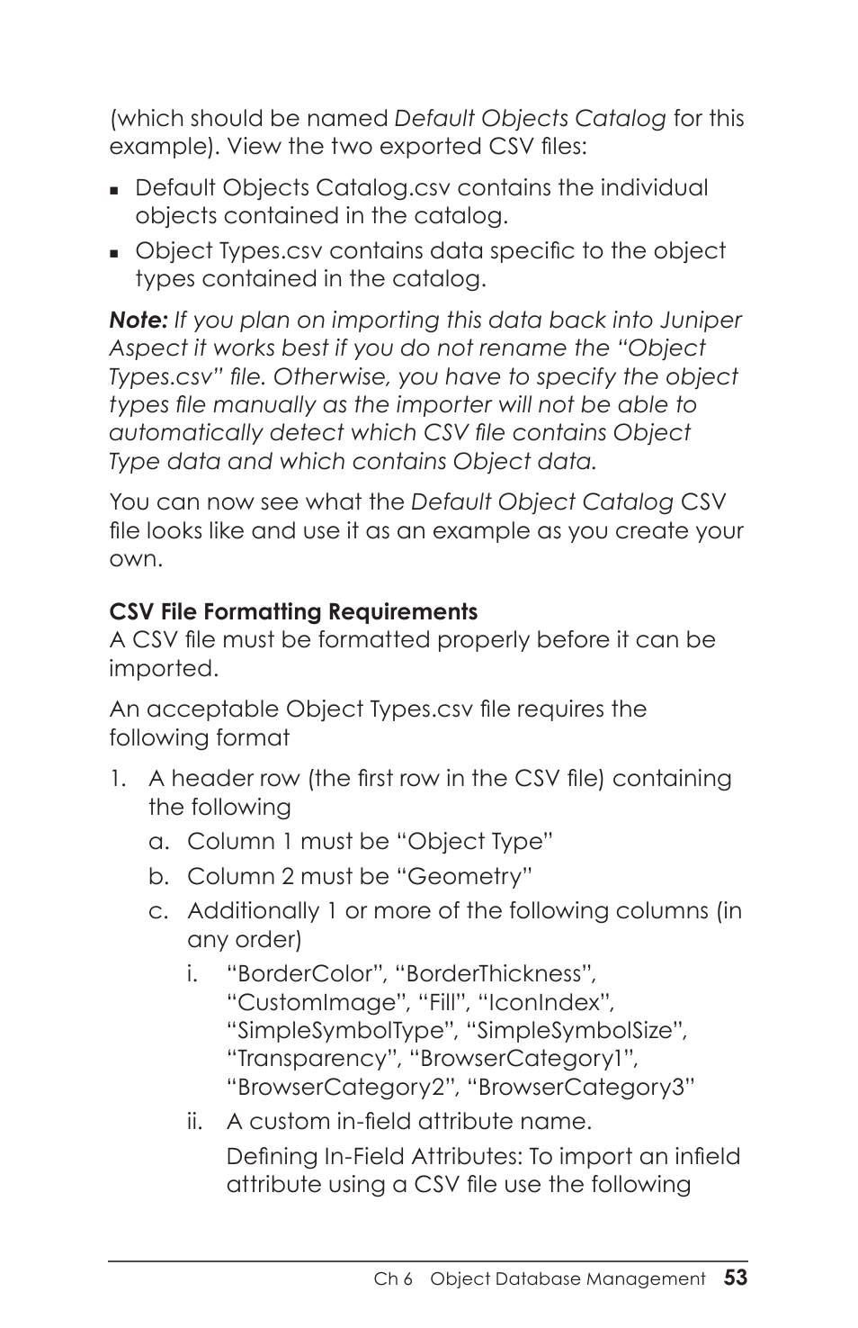 Juniper Systems Juniper Aspect User Manual | Page 57 / 135