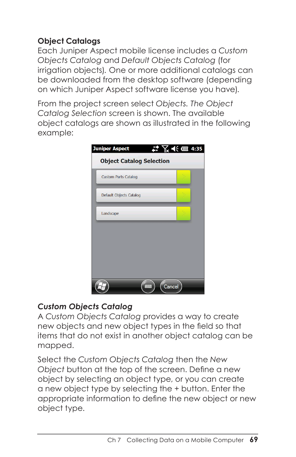 Juniper Systems Juniper Aspect User Manual | Page 73 / 135