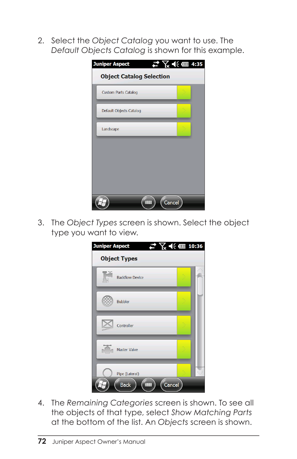 Juniper Systems Juniper Aspect User Manual | Page 76 / 135