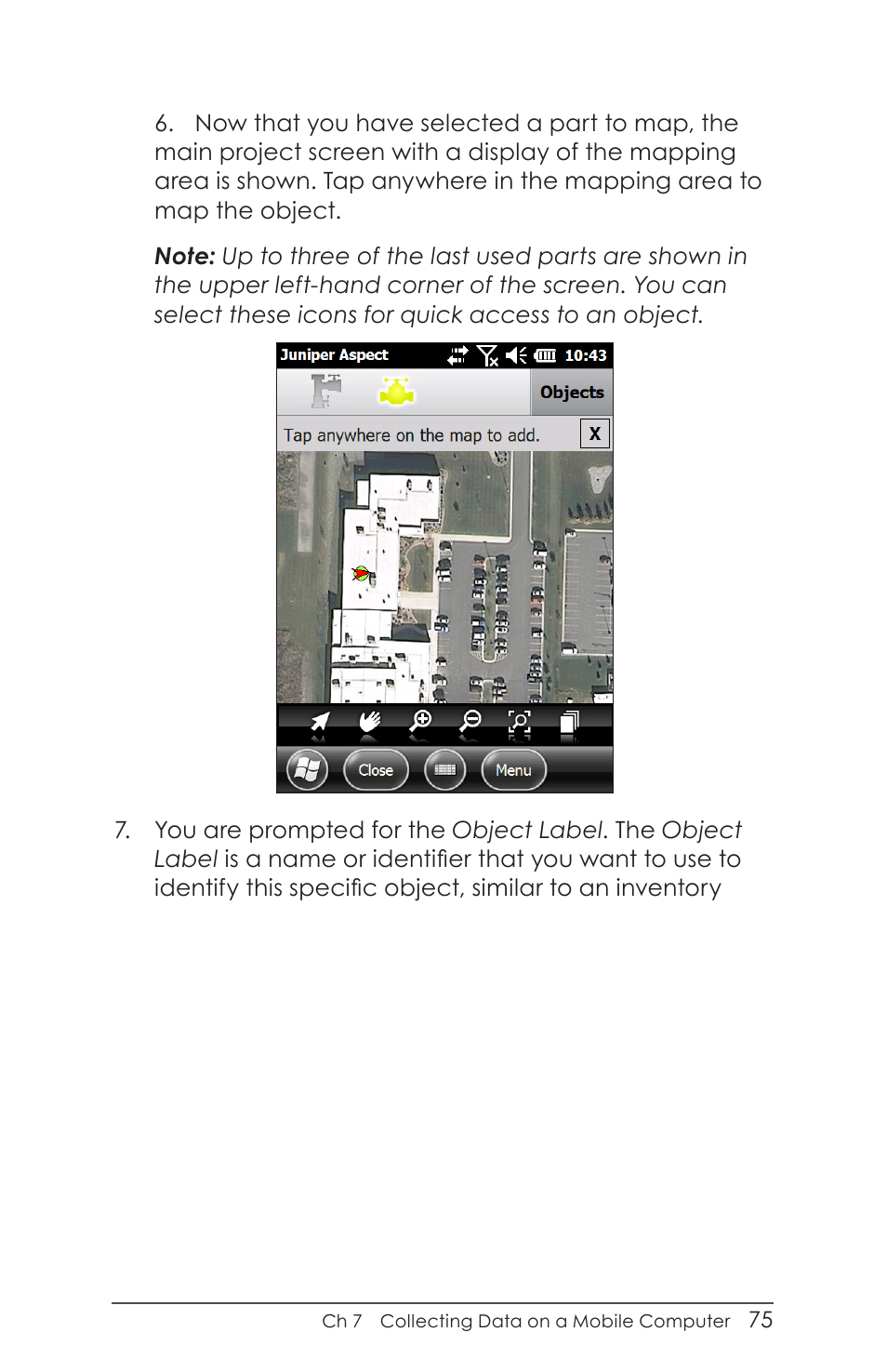 Juniper Systems Juniper Aspect User Manual | Page 79 / 135