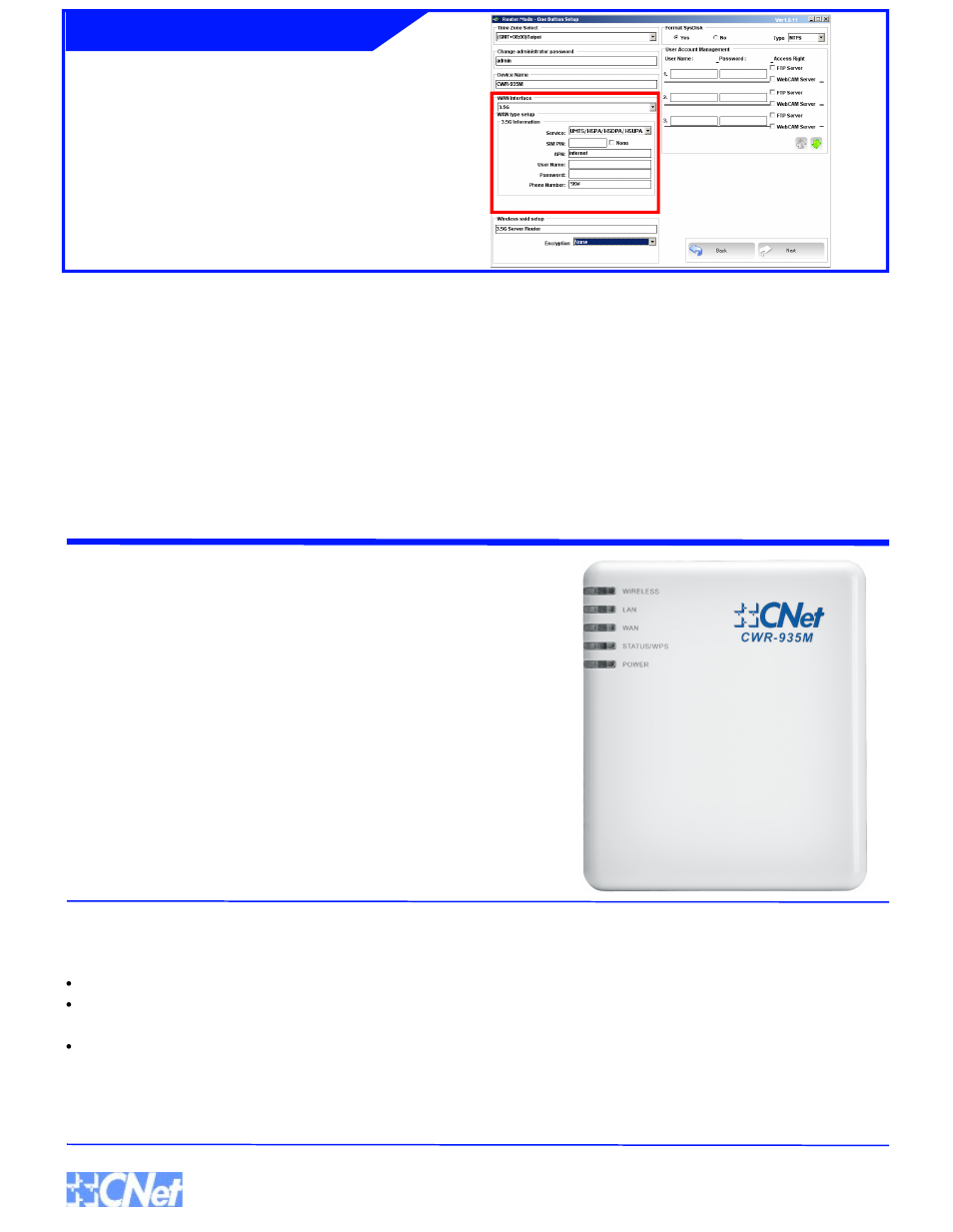 Technical information, Cnet technology inc | CNET CWR-935M User Manual | Page 2 / 2