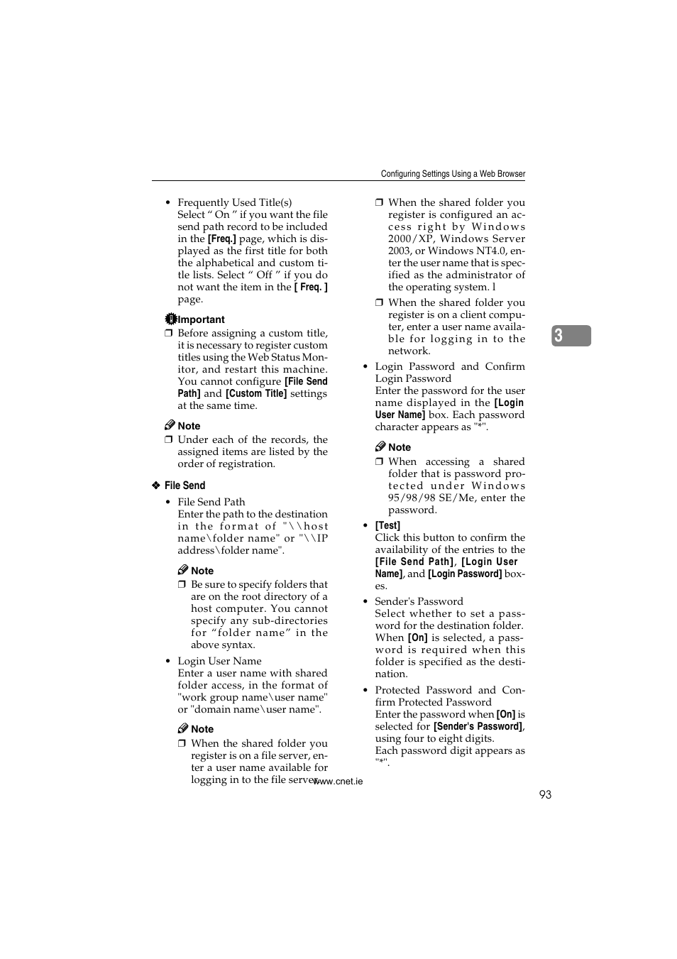 CNET ecopy Printer/Fax/Scanner/Copier User Manual | Page 101 / 222