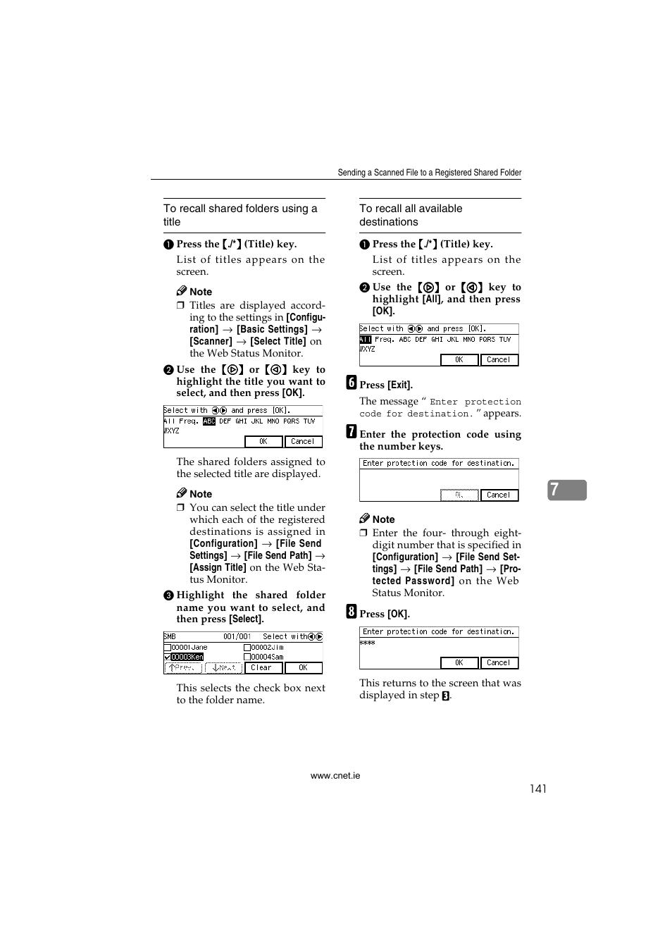 CNET ecopy Printer/Fax/Scanner/Copier User Manual | Page 149 / 222