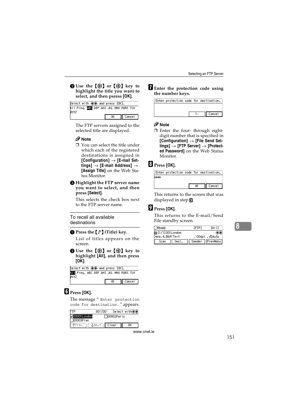 CNET ecopy Printer/Fax/Scanner/Copier User Manual | Page 159 / 222