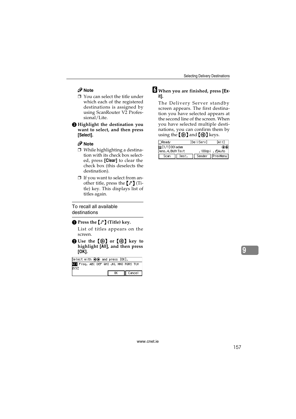 CNET ecopy Printer/Fax/Scanner/Copier User Manual | Page 165 / 222